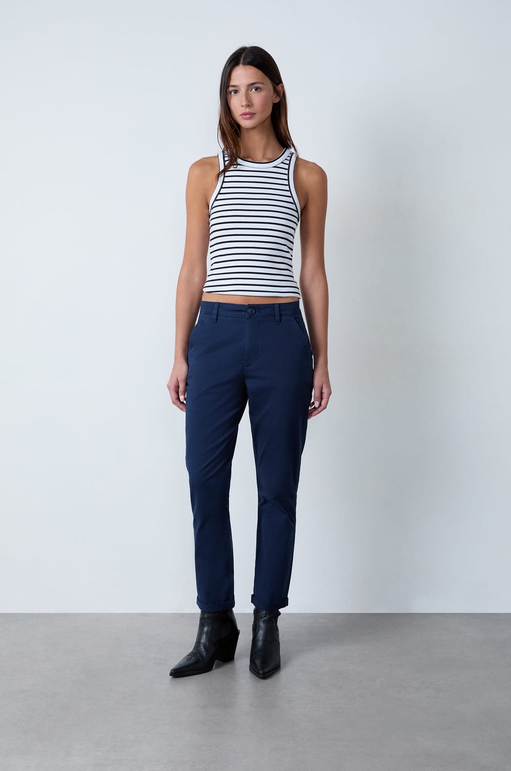 Carrot Cut Trousers;${refinementColor}