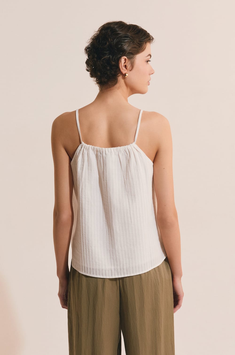 Cotton Strap Top;${refinementColor}