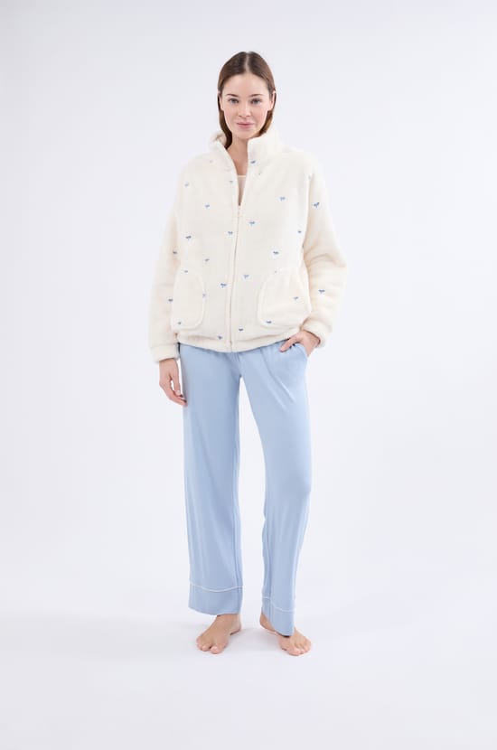 Veste à manches longues en polaire;${refinementColor}