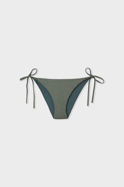Glittery Brazilian tie-side bikini bottom;${refinementColor}