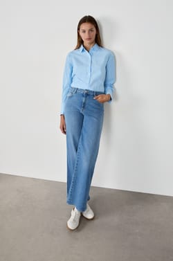Straight cotton jeans;${refinementColor}