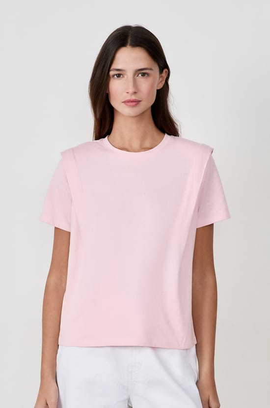 Short-sleeved cotton T-shirt;${refinementColor}