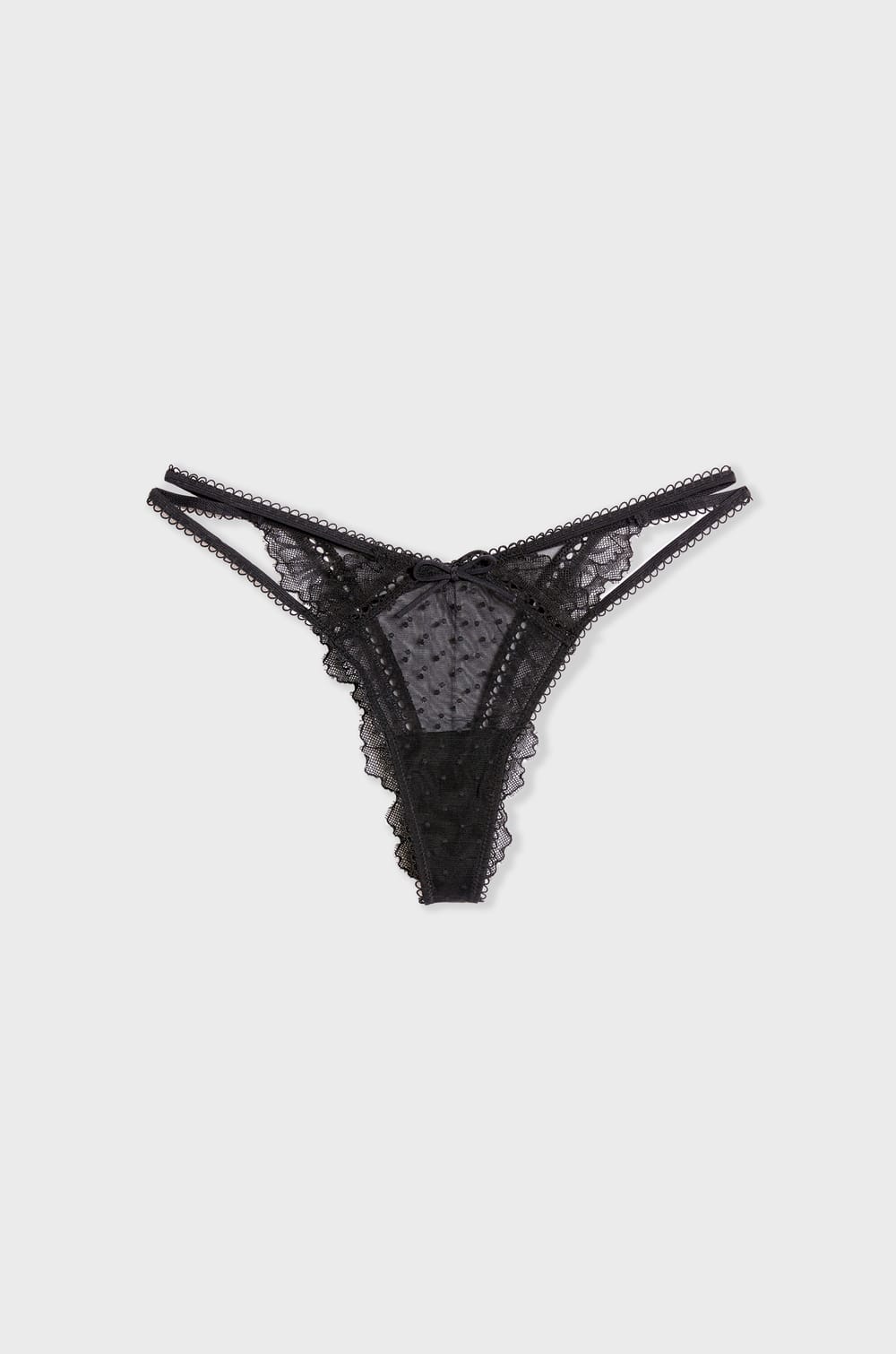 Tanga in Tulle and Lace;${refinementColor}