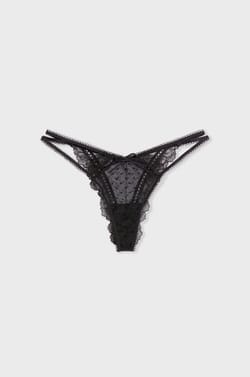 Tanga in Tulle and Lace;${refinementColor}