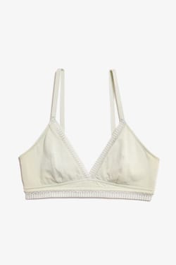 Bra triangular de algodón sin aros;${refinementColor}