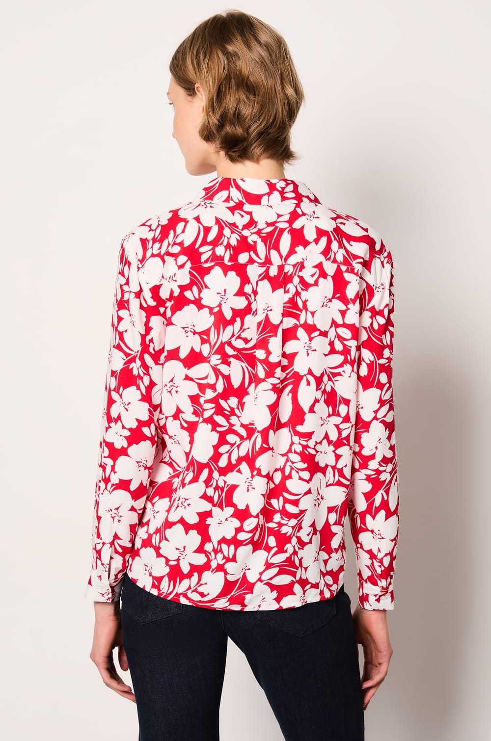 Chemise manches longues fleurie;${refinementColor}