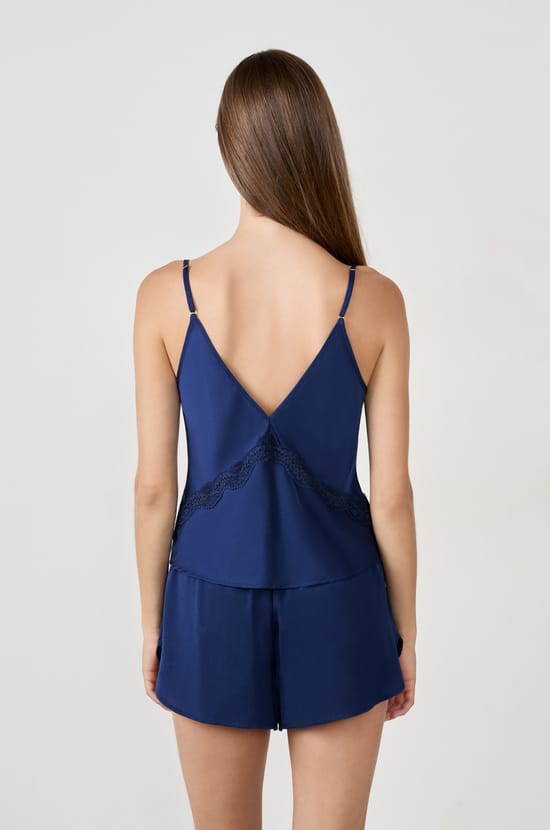 Satin Camisole with Thin Straps;${refinementColor}