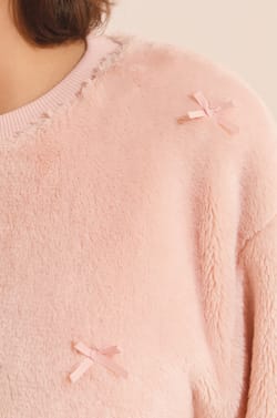 Sweatshirt avec noeuds;${refinementColor}