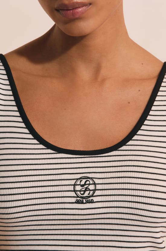 D&eacute;bardeur de pyjama &agrave; rayures;${refinementColor}