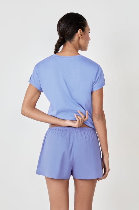 Printed Pyjama Shorts;${refinementColor}