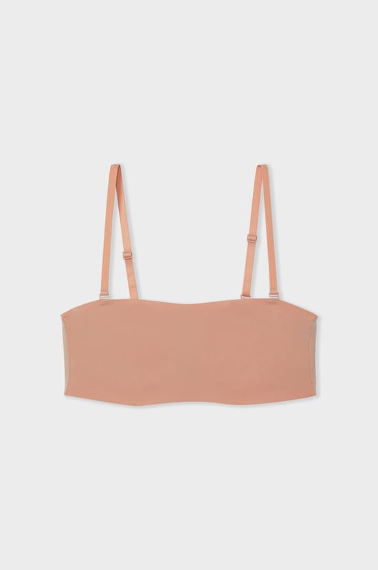 Strapless Microfibre Bra with Removable Straps;${refinementColor}
