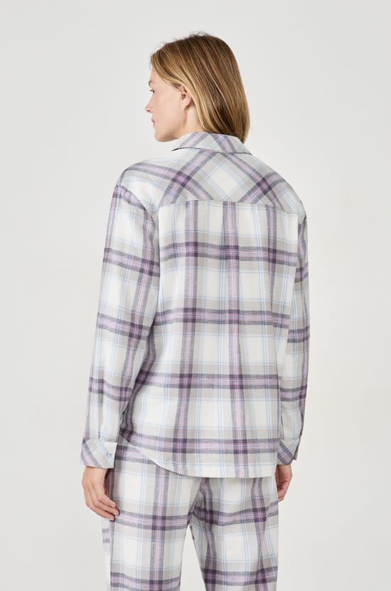 Chemise de pyjama à carreaux;${refinementColor}