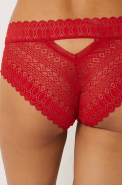 Panty de encaje;${refinementColor}