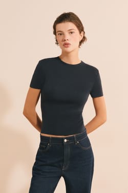 T-shirt manches courtes en coton;${refinementColor}
