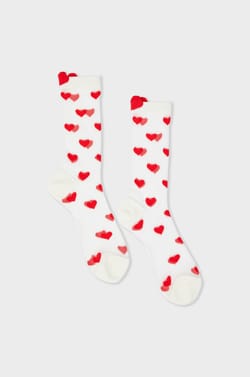 Chaussettes transparentes à motifs coeurs Coucou Suzette;${refinementColor}