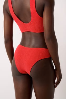 Bikini high leg en matière extensible bas de maillot;${refinementColor}