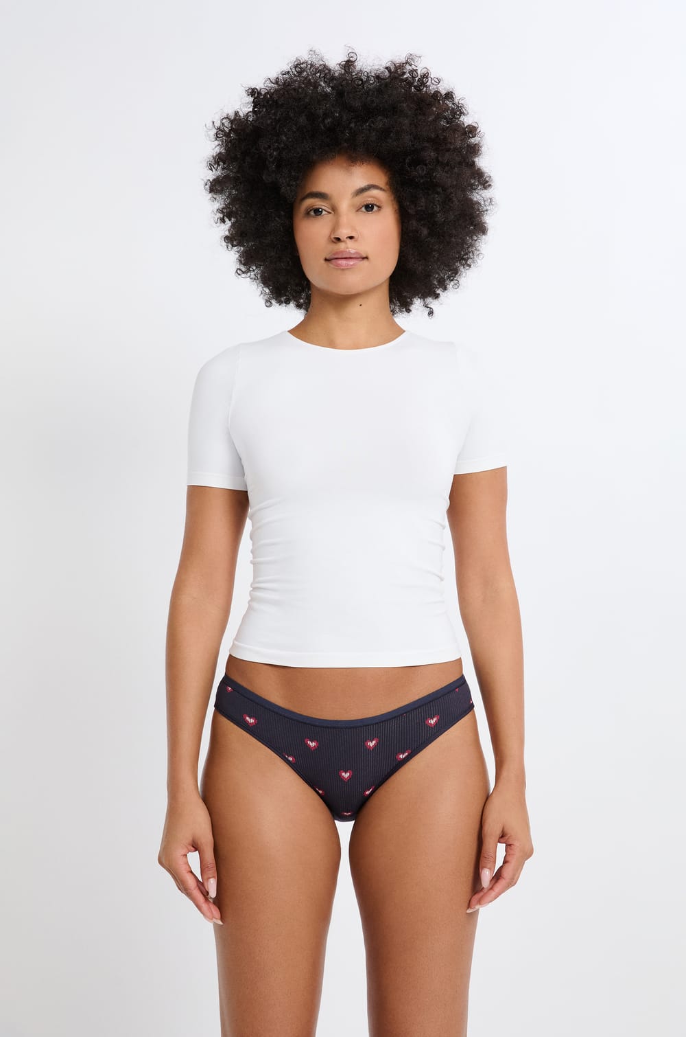Set de 3 bragas de algodón;${refinementColor}