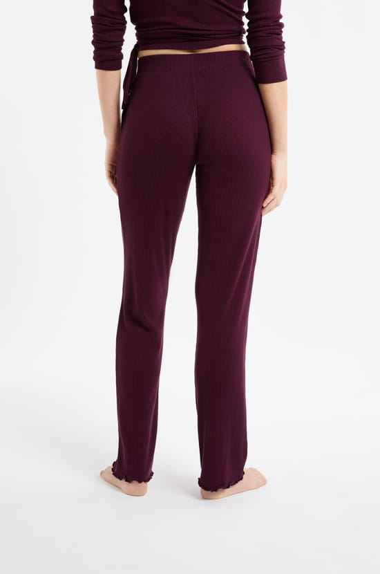 Straight Pyjama Trousers;${refinementColor}