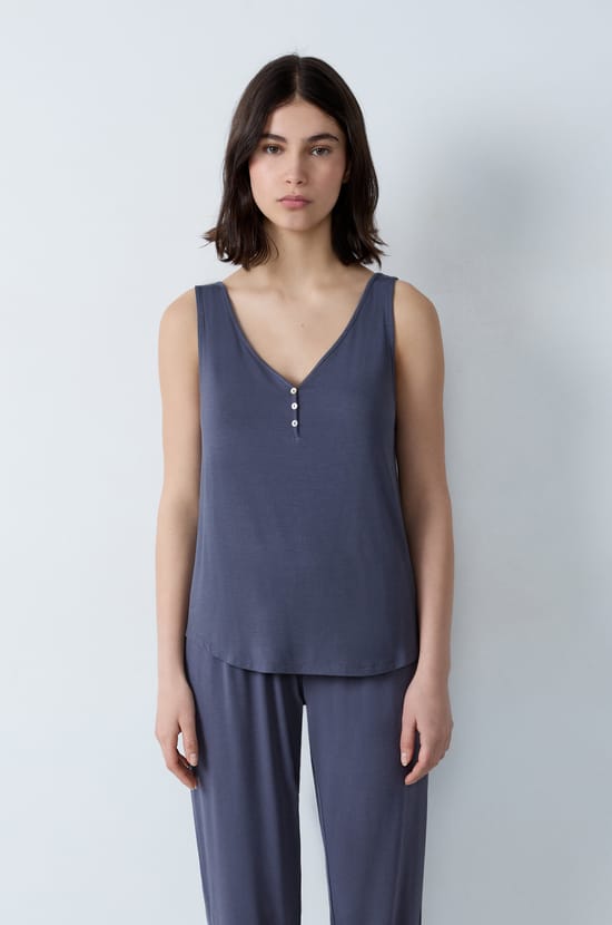   Camiseta de tirantes lisa;${refinementColor}