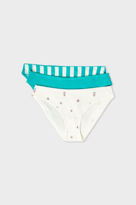 Pack of 3 Cotton Briefs;${refinementColor}