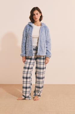 Ensemble de pyjama 3 pi&egrave;ces &agrave; carreaux;${refinementColor}