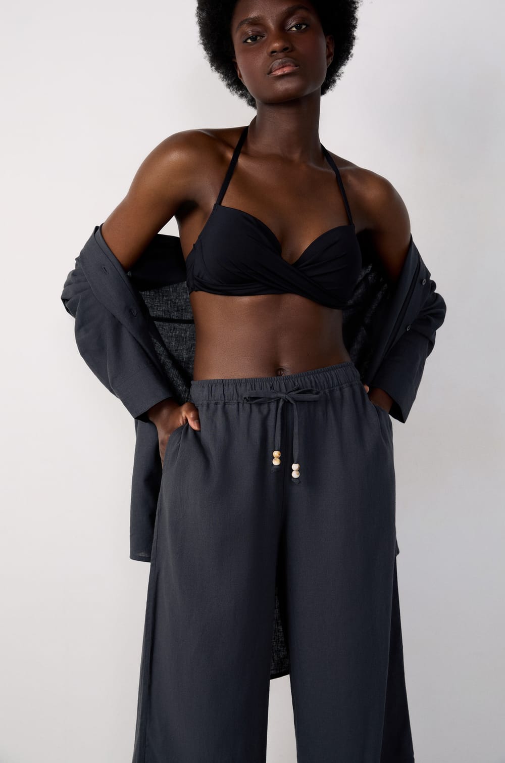 Pantalon de plage large;${refinementColor}