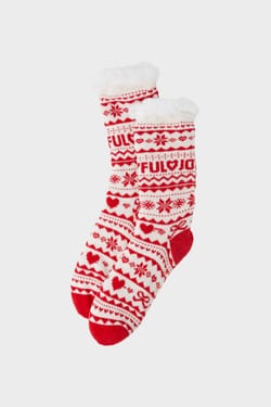 Chaussettes antidérapantes à motifs;${refinementColor}