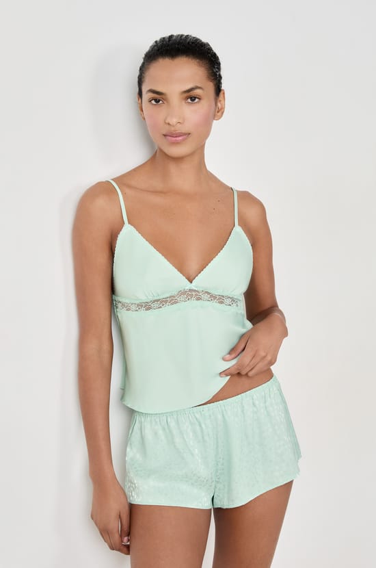 Satin Pyjama Top;${refinementColor}