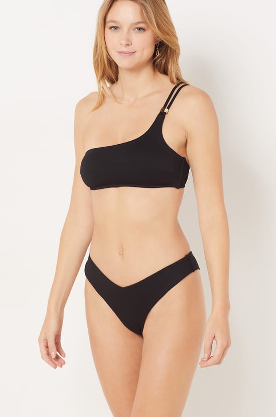 Asymmetric Bikini Top Bralette;${refinementColor}