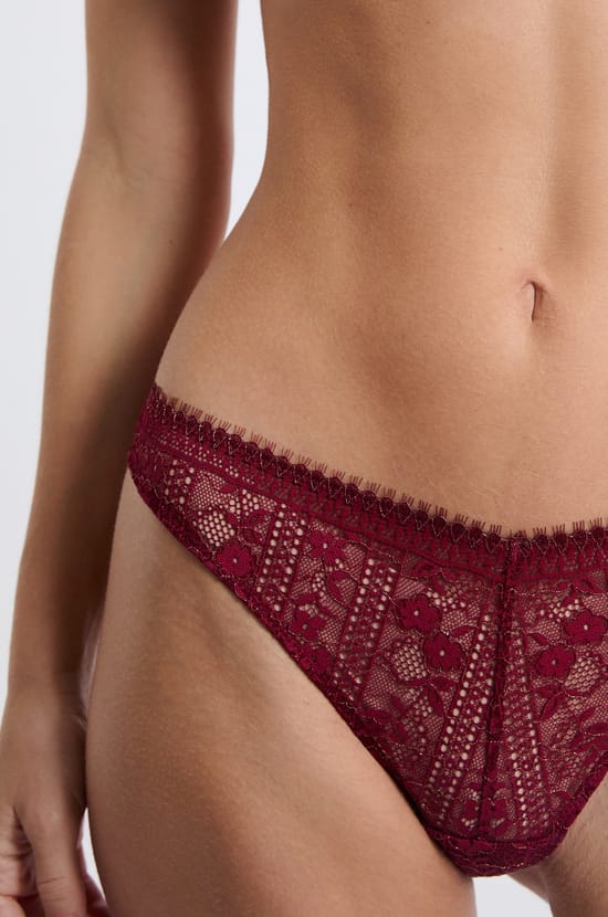 Lace Thong;${refinementColor}