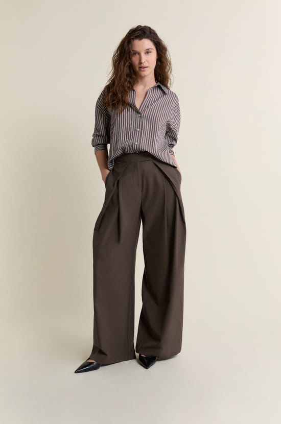 Chemise &agrave; rayures;${refinementColor}