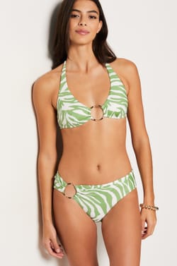 Trojúhelníkový horní díl plavek s kroužkem;${refinementColor}