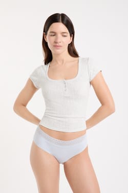 Shorty en coton couture arri&egrave;re;${refinementColor}