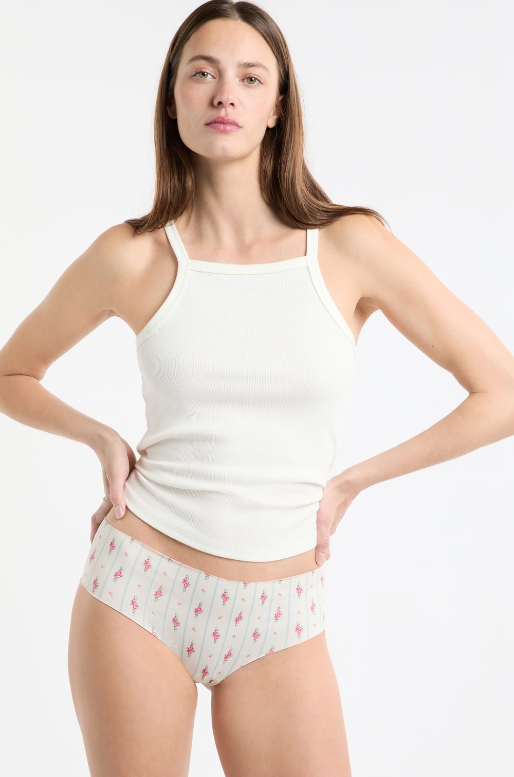 Hipster en microfibre sans couture &agrave; motifs;${refinementColor}