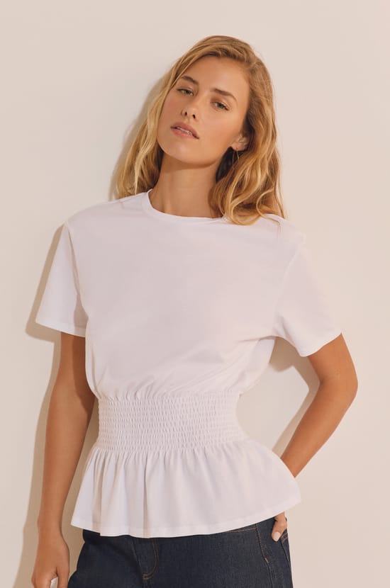 T-shirt manches courtes en coton;${refinementColor}