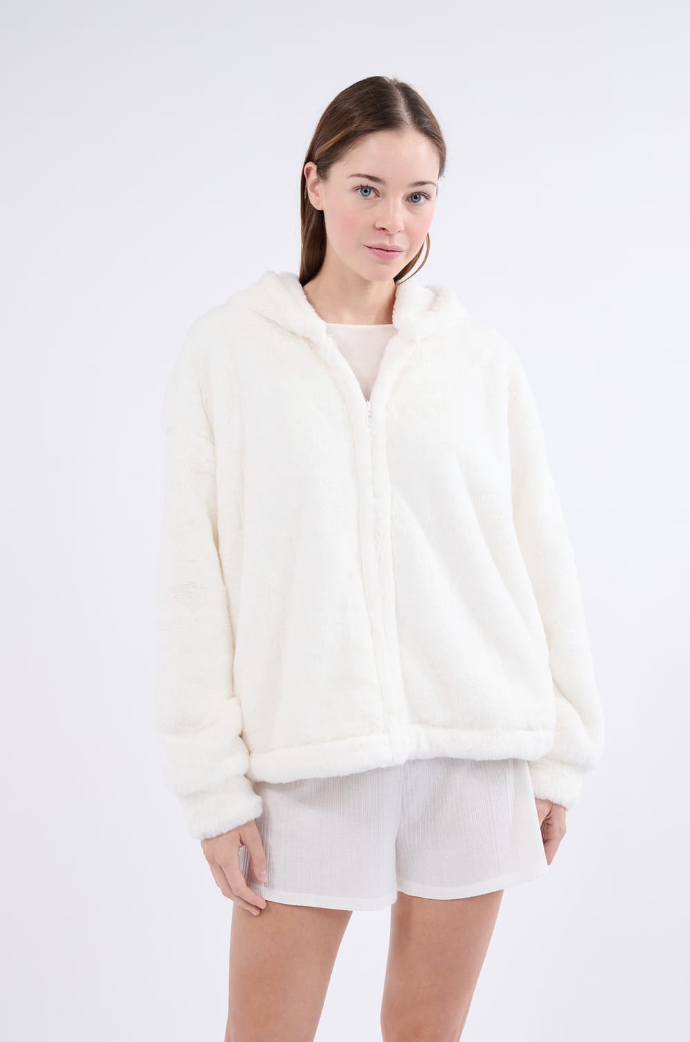 Long-sleeved fleece jacket;${refinementColor}