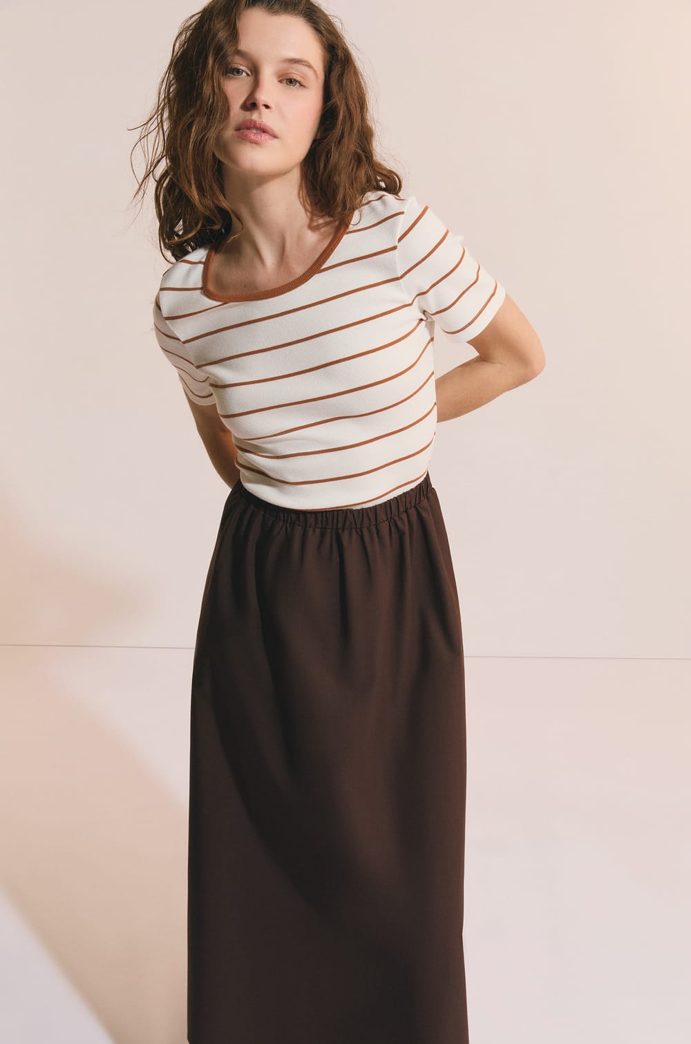 Robe longue en coton;${refinementColor}