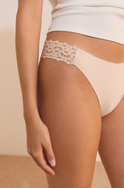 Microfibre and Lace Briefs;${refinementColor}