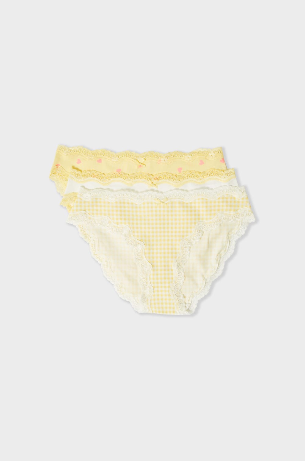Set van 3 katoenen slips;${refinementColor}