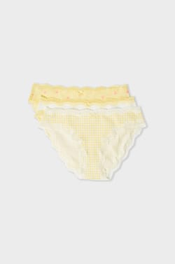 Set van 3 katoenen slips;${refinementColor}