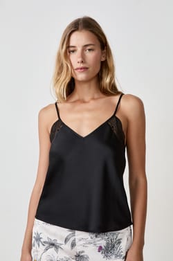 Thin Strap Camisole with Neckline;${refinementColor}