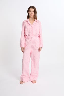 Pantalon de pyjama en coton à motifs;${refinementColor}