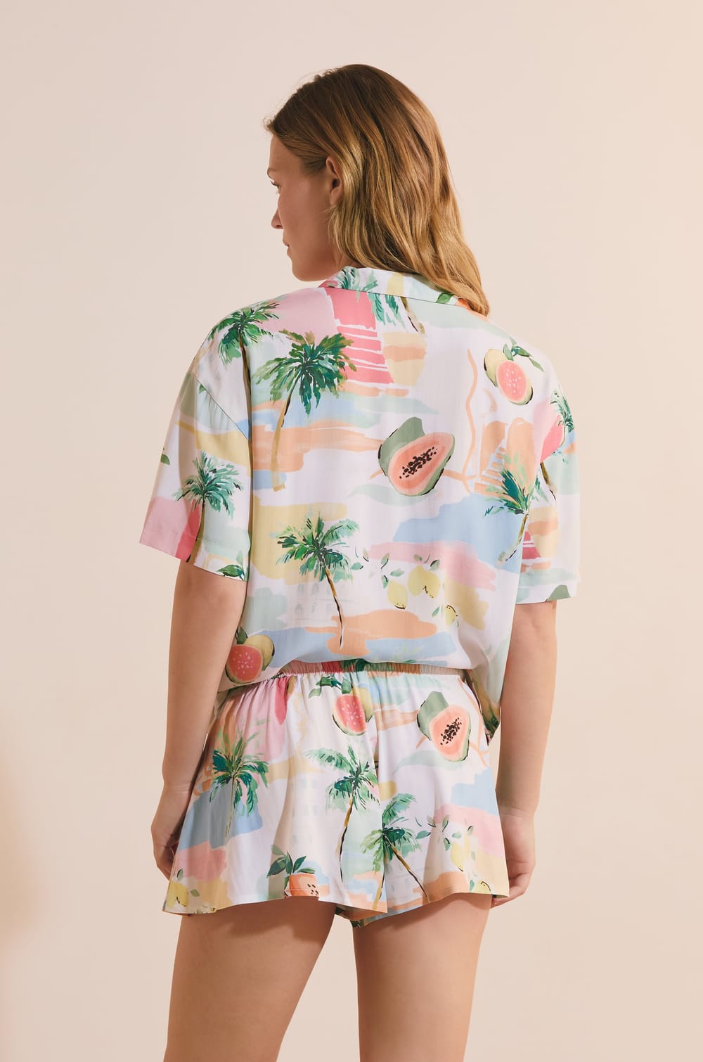 Short de pyjama &agrave; motifs;${refinementColor}