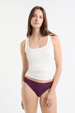 Microfibre and Lace Brief;${refinementColor}