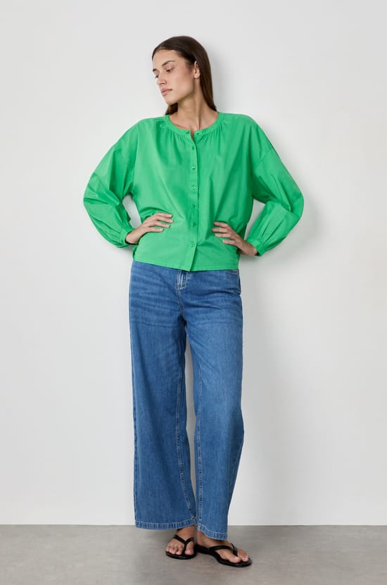 Long-sleeved cotton shirt;${refinementColor}