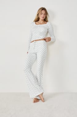 Pantalon de pyjama avec imprimé nœuds;${refinementColor}