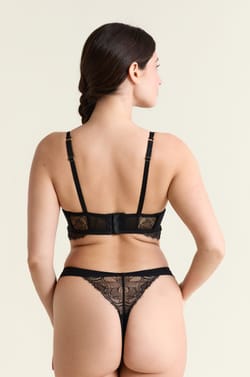 Soutien-gorge bustier en dentelle;${refinementColor}