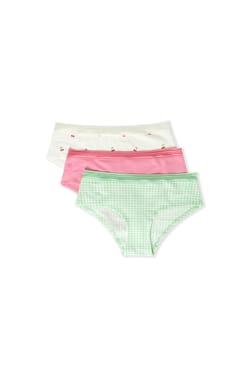Lot de 3 shortys en coton;${refinementColor}