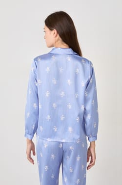 Satynowa koszula piżamowa z nadrukiem;${refinementColor}