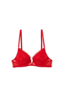 Sujetador N.2 - El push-up escote pronunciado con bordados de corazones;${refinementColor}